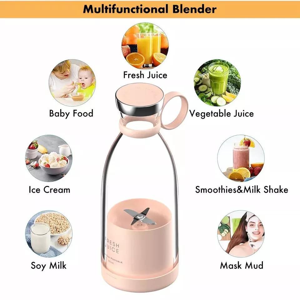 π Portable USB Rechargeable Mini Juicer Blender