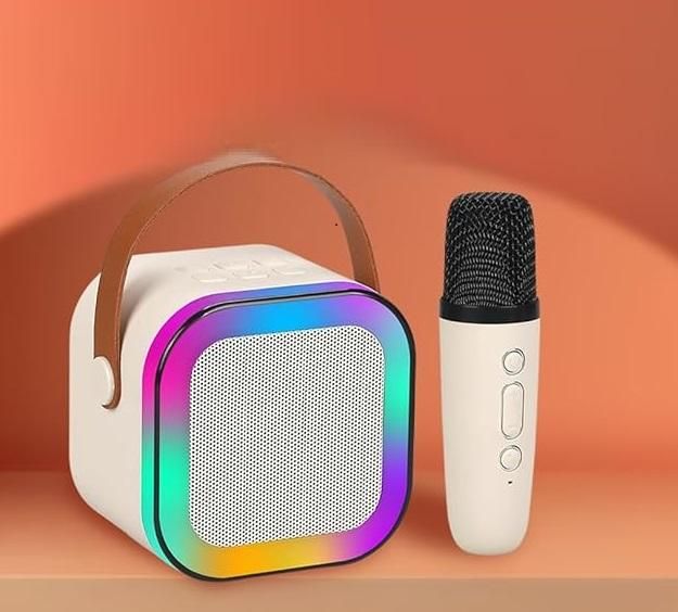 Sing & Shine: Bluetooth Karaoke Speaker with Microphone & Light Effects