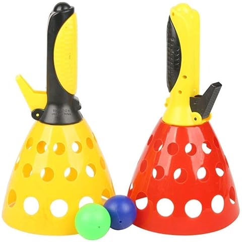 Shoot Balls in Air Game Toy Set for Kids ,Click and Catch Game Hand Basketball Set