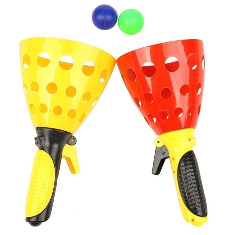 Shoot Balls in Air Game Toy Set for Kids ,Click and Catch Game Hand Basketball Set