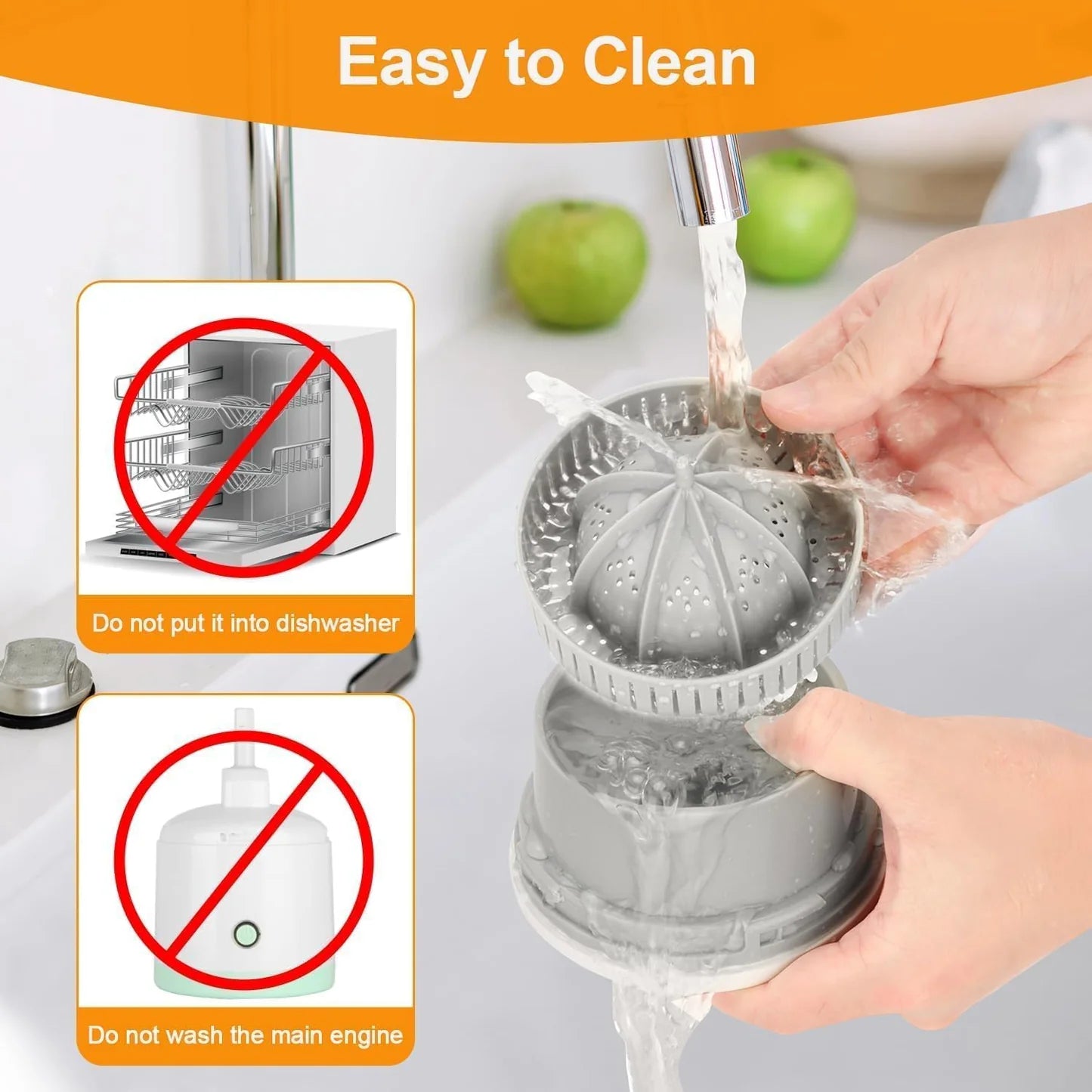 Electric Citrus Juicer : Ideal for juicing halved citrus fruits