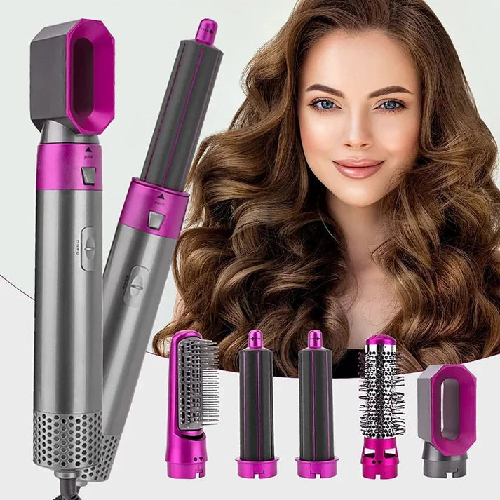 StylePro 5-in-1 Hair Dryer & Curler – Salon Looks at Home